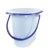 Ведро-туалет М1320, 17л, пластиковое, голубое