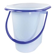 Ведро-туалет М1316, 18л, пластиковое, голубое