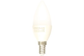 Лампа светодиодная Ergolux LED-С35-7W-E14-6K, 7Вт, 220В, цоколь Е14, 6000К