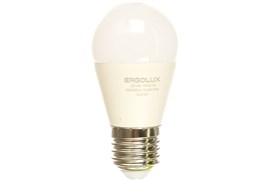 Лампа светодиодная Ergolux LED-G45-11W-E27-6K, 11Вт, 220В, цоколь Е27, 6000К