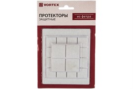 Протекторы для мебели VORTEX 26002, фетр, набор 21шт, белые