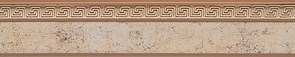 Карниз потолочный BroDecor Греция Лабиринт, трехрядный, с поворотами, с блендой ПВХ, 2.8м, бронза/золото