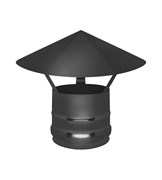 Зонт диаметр 120мм, BLACK черный, (AISI 430/0.5мм)