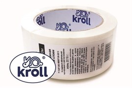 Лента/скотч малярная Krol, 25ммx30м, клейкая, креппированная, белая 72212