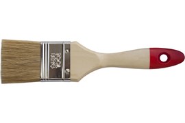 Кисть плоская  50мм, натуральная щетина, TOOLBERG Эксперт, деревянная ручка 20463
