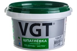 Шпаклевка акриловая по дереву VGT Экстра Белая, 1кг