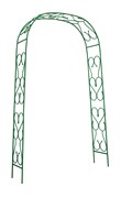 Арка садовая Green Line Прямая, 1.2x2.52x0.46м, разборная, суперширокая решетка, металлическаяная, зеленая 33244