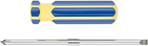 Отвертка FIT с переставным жалом, 6x70мм, PH2/SL6, CrV 9995