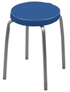 Табурет Nika Фабрик2 ТФ02, круглый, мягкое сиденье, 32см, синий