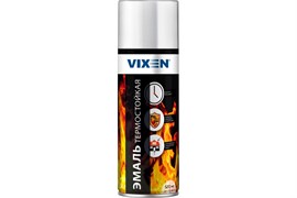 Эмаль термостойкая Vixen VX-53001, аэрозоль, 520мл, белая, глянцевая