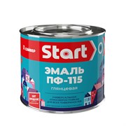 Эмаль алкидная ПФ-115 Start, черная, 1.8кг, глянцевая, 81366
