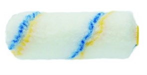Мини-ролик для валика малярного 888, полиэстер с желто-синей полосой, 100x15мм, ворс 12мм, упаковка 2шт.