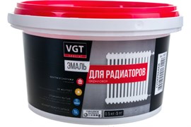 Эмаль акриловая VGT ВД-АК-1179, для радиаторов, 0.5кг, супербелая, глянцевая 16394