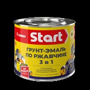 Грунт-эмаль по ржавчине Start 3 в 1, 1.8кг, синий, глянцевая