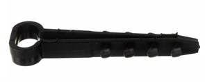 Дюбель-хомут ДХП для плоского кабеля 5-10мм, нейлон, черный