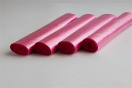Пакеты фасовочные НБ-0009, 24х37см, толщина 10мкм, розовые, 80шт в рулоне