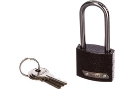 Замок навесной AVERS PD-01-63-L, с длинной дужкой, цилиндровый 37976