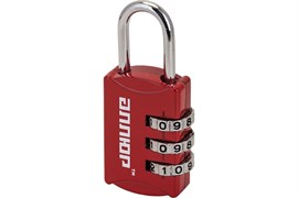 Замок навесной АЛЛЮР ВС 1К-22/3 (HA816), красный, кодовый 57849