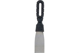 Шпатель-лопатка 40мм, нержавеющая сталь, DECOR Black Edition 311-0040, черная пластиковая ручка 87648