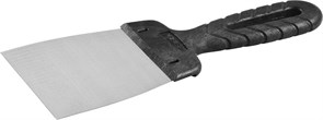 Шпатель штукатурный  80мм, нержавеющая сталь, DECOR Black Edition 311-0080, черная пластиковая ручка 87638