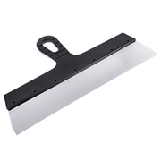 Шпатель фасадный 350мм, нержавеющая сталь, DECOR Black Edition 311-0350, черная пластиковая ручка 88181