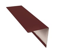 Планка угла внешнего (наружного), 30x30ммx2м, оцинкованная сталь с покрытием, RAL 3005 вишня 88221