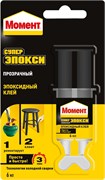 Клей эпоксидный Момент Супер Эпокси, 6мл, прозрачный, шприц 6825