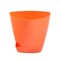 Горшок для цветов Элеганс, 5л, пластиковый, оранжевый, с поддоном 82929