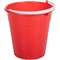 Ведро хозяйственное Евро, 12л, пищевой пластик, красный 90412