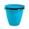 Ведро хозяйственное Лайт, 10л, пищевой пластик, голубой 82858
