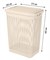 Корзина для белья Econova 431293307, 30л, 370x260x465мм, пластиковая, бежевый, откидная крышка 86781