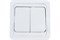 Выключатель IN HOME Classico 2023, двухклавишный, встраиваемый, белый 48470