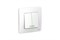 Выключатель SYSTEM ELECTRIC Blanca ВLNVA065111, двухклавишный, встраиваемый, белый, с подсветкой 41384 - фото 102178