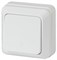 Выключатель ЭРА Intro Quadro 2-101-01, одноклавишный, накладной, белый 53959