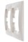 Рамка LEZARD Мира, двухместная, белый, горизонтальная 21320
