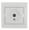 Розетка телевизионная Lezard Мира, одноместная, встраиваемая, белый, оконечная 31034