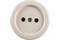 Розетка MAKEL 16012, одноместная, накладная, белая, без заземления, круглая 49888