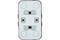 Розетка MAKEL 45117, двухместная, накладная, белая, без заземления 25288