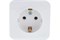 Розетка SYSTEM ELECTRIC Blanca BLNRA010111, одноместная, накладная, белая, с заземлением 41388 - фото 102788