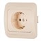 Розетка MAKEL Mimoza 25008, одноместная, встраиваемая, бежевая, с заземлением 66601 Розетка MAKEL Mimoza 25008, одноместная, встраиваемая, бежевая, с заземлением 66601