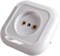 Розетка КУНЦЕВО-ЭЛЕКТРО Валентина РА10-153, одноместная, встраиваемая, белая, без заземления 22750