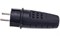 Вилка прямая UNIVersal 602227, 2Р+РЕ, 16А, 220-240В, IP44, с заземлением, каучук, черная 51060