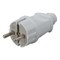 Вилка прямая ЭРА Vx2-W Б0039673, 16А, 220-230В, IP20, с заземлением, белая 62900 - фото 103618