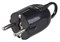 Вилка угловая IEK EVP-12-16-01-К02, 16А, 250В, IP20, с заземлением, с ушком, АБС-пластик, черная 64413 - фото 103643