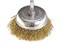 Щетка для дрели, 50 мм, "чашка" со шпилькой, латунированная витая проволока MATRIX 24112