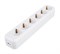 Колодка для удлинителя Lezard Lila, шестиместная, 16А, 220-230В, IP20, с заземлением, белая 66080