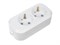 Колодка для удлинителя REXANT 11-8702, двухместная, 10А, 250В, IP20, с заземлением, белая 68425