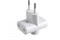 Разветвитель/тройник SMARTBUY SBE-06-A04-3, трехместный, без заземления, т-образный, белый 60146