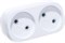 Разветвитель/тройник UNIVersal А202, двухместный, без заземления, плоский, белый 4552