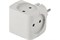 Разветвитель/тройник ЭРА SP-4-W Б0005103, четырехместный, без заземления, куб, белый 65266
